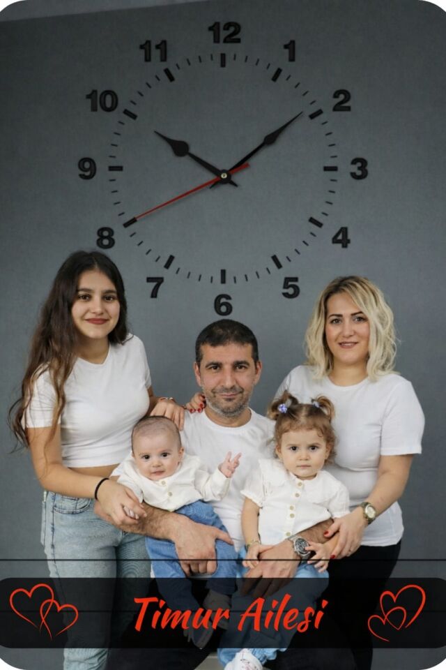 Saatli Tablo Kişiye Özel Tasarım