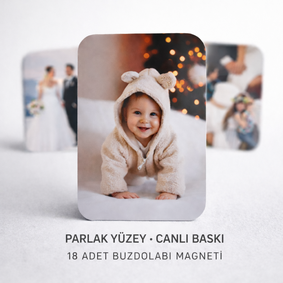 18 Adet Buzdolabı Magneti