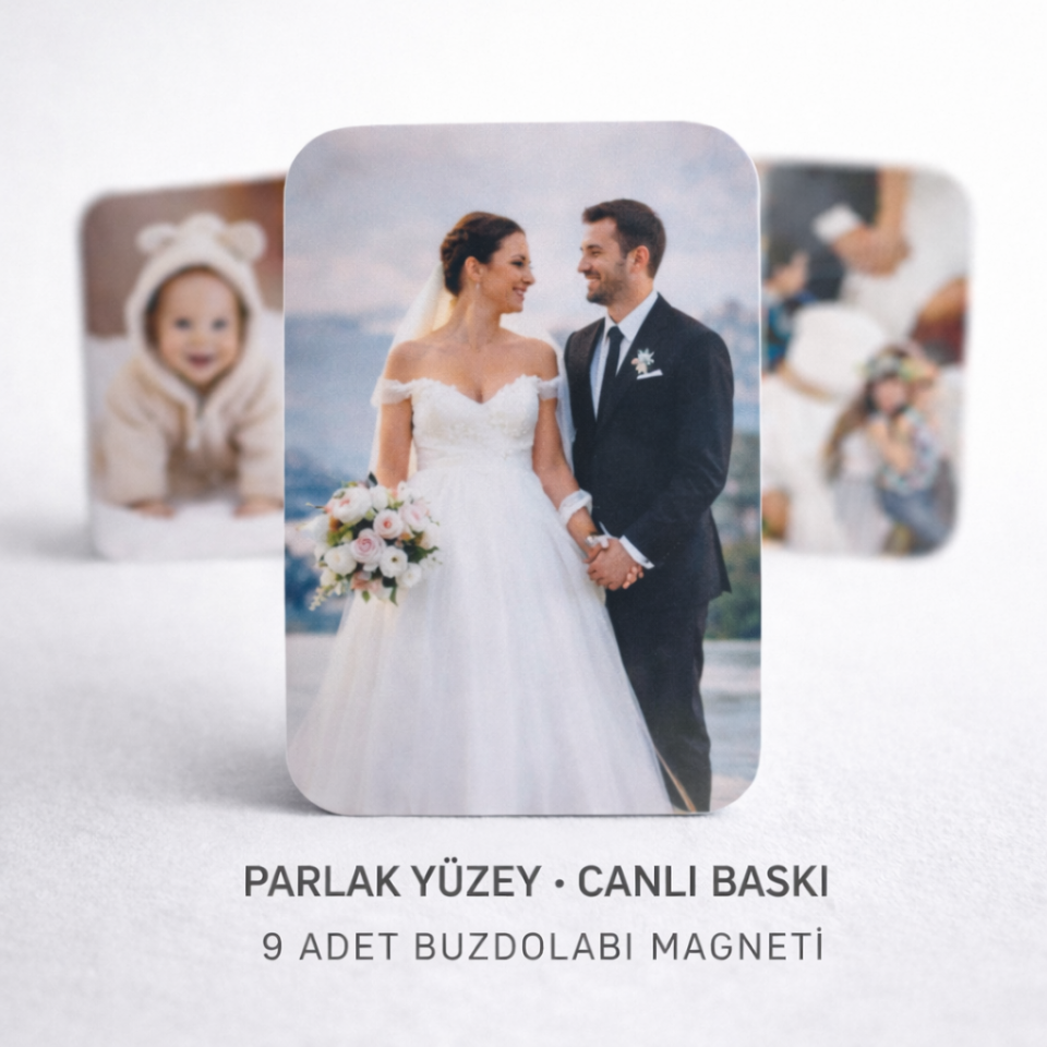 9 Adet Buzdolabı Magneti